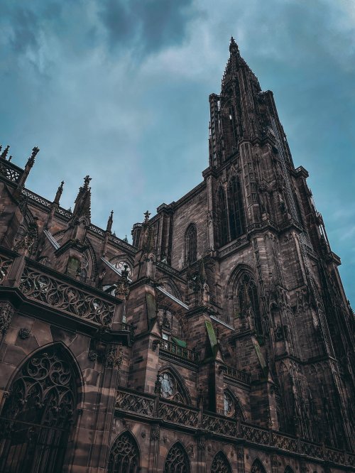 Strasbourg Cathedral Majesty - gothic Wallpaper
