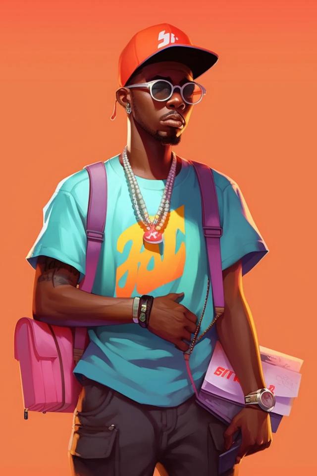 Stylish Student Illustration - Related Ghetto Wallpapers wallpaper