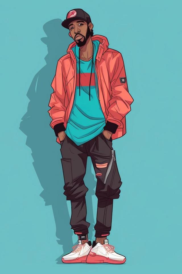 Stylish Urban Cartoon Character