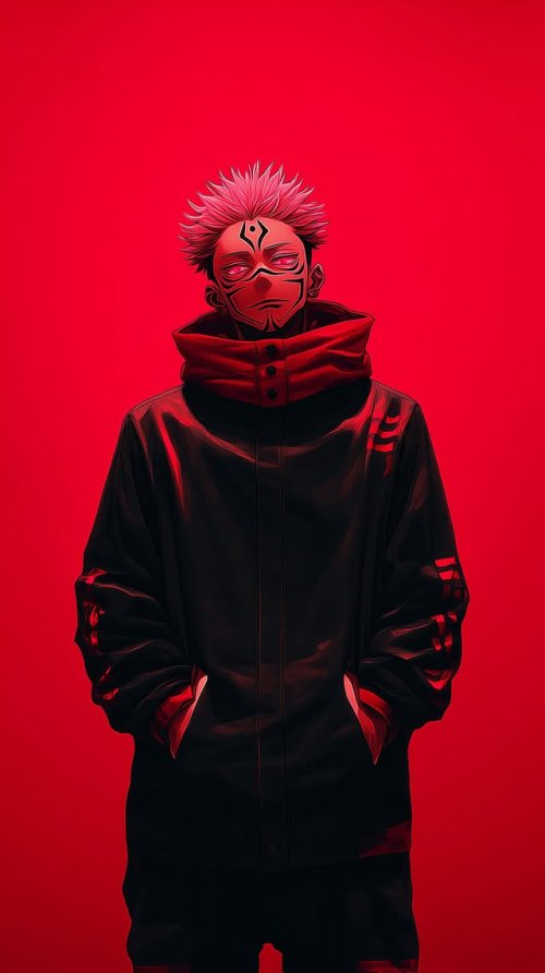 Sukuna Red Portrait - Related Ghetto Wallpapers wallpaper