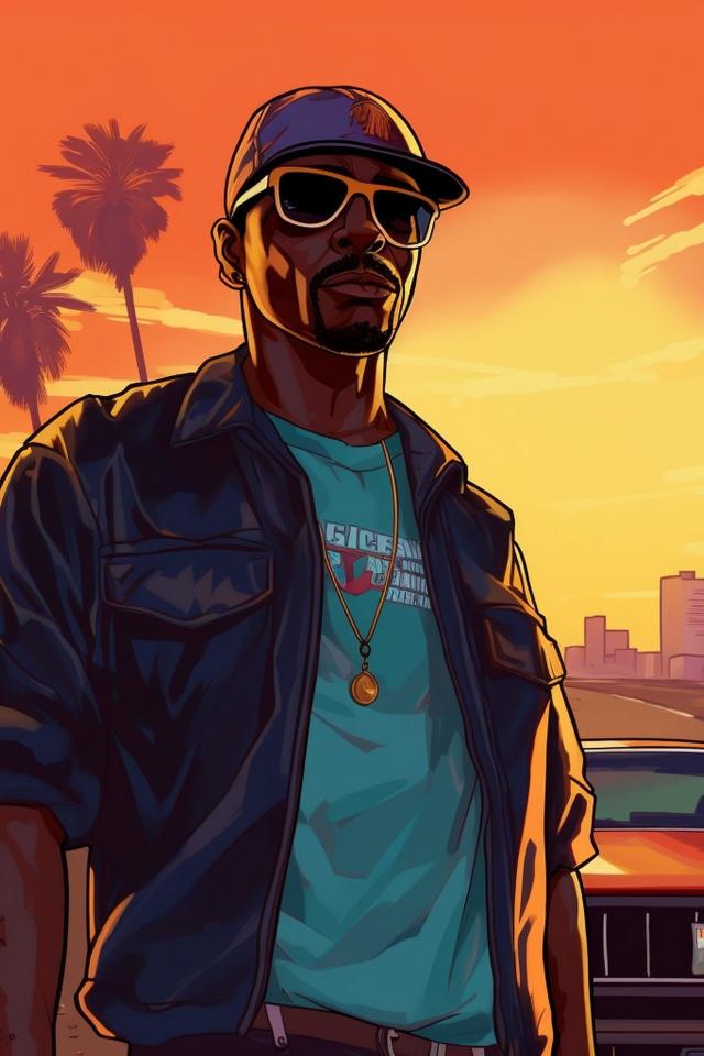 Sunset Ghetto Cartoon - Related Dark Wallpapers wallpaper
