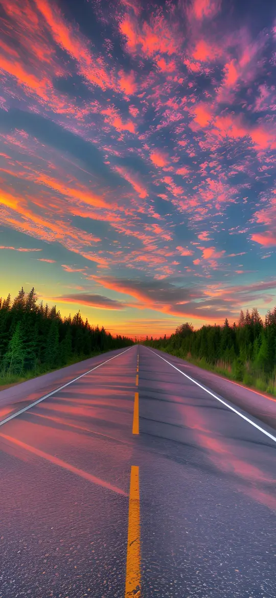 Sunset Road Trip - Related 4K Wallpapers wallpaper