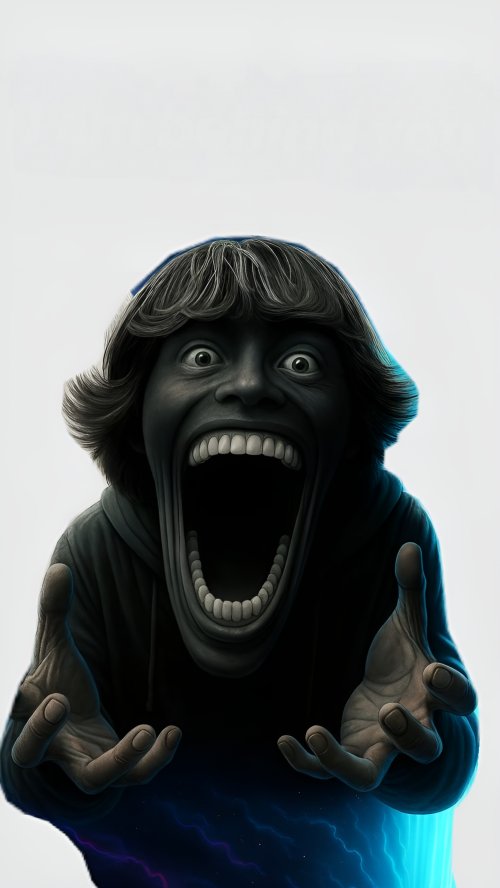Surreal Screaming Face - surreal Wallpaper