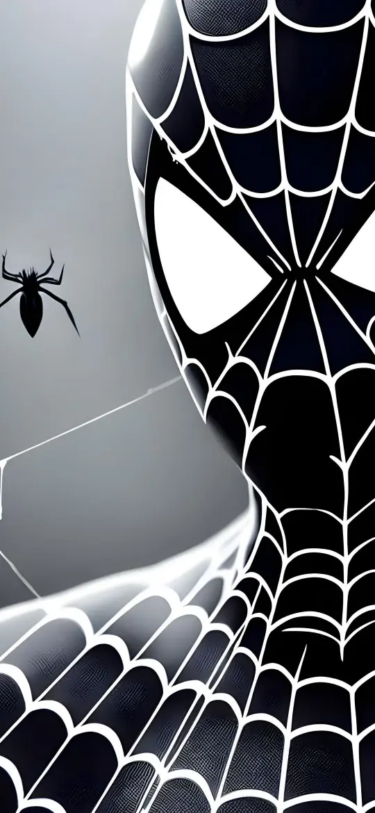 Symbiote Spider-Man Close-Up - Related Dark Wallpapers wallpaper