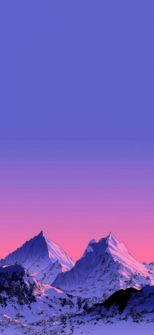 Synthwave Mountain Sunset - Related Ghetto Wallpapers wallpaper