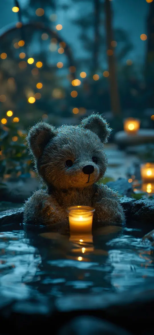 Teddy Bear Candle Bath - Related Ghetto Wallpapers wallpaper