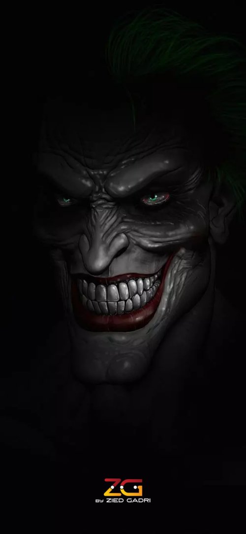 The Joker's Sinister Grin - gothic Wallpaper