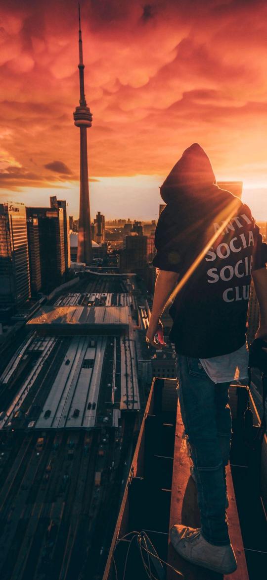 Toronto Rooftop Sunset View - Related 4K Wallpapers wallpaper