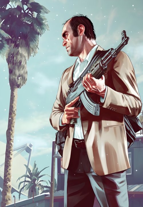 Trevor with Assault Rifle - Related Ghetto Wallpapers wallpaper