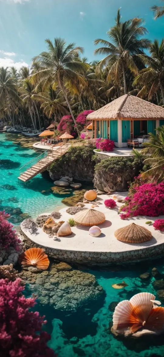 Tropical Island Paradise - Related Ghetto Wallpapers wallpaper