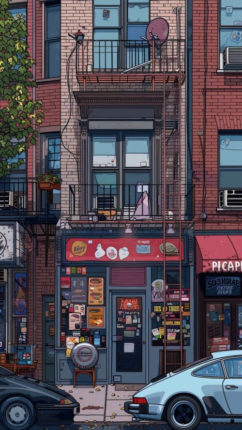 Urban Cartoon Cityscape - Related Ghetto Wallpapers wallpaper