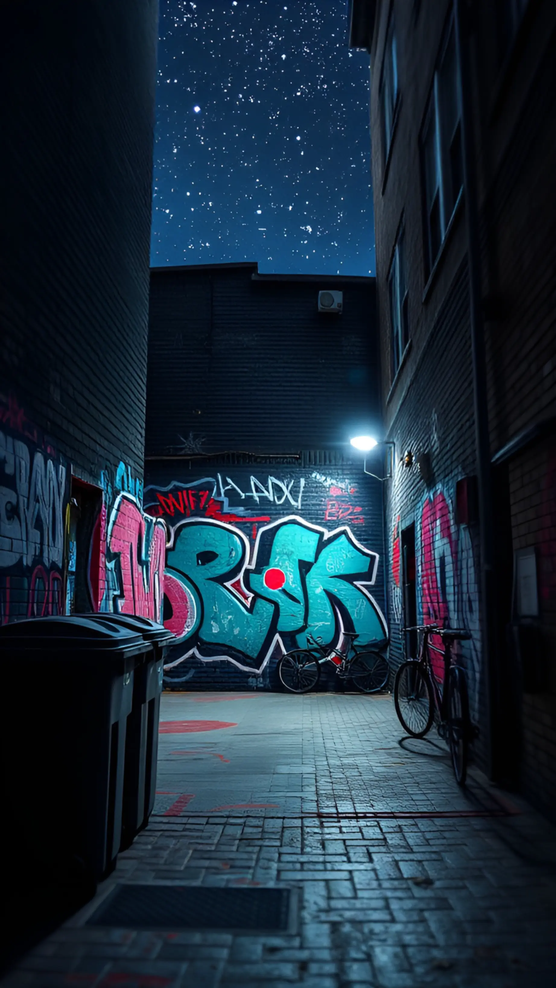 Urban Graffiti Alley Night - Related Ghetto Wallpapers wallpaper