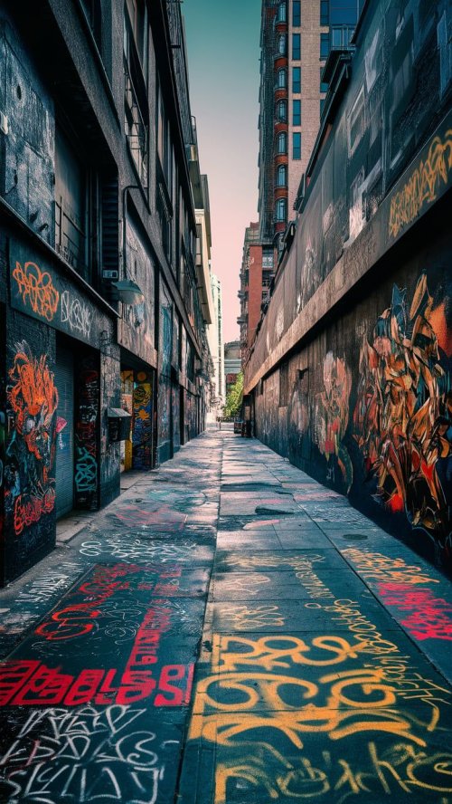 Urban Graffiti Alleyway Art - Related Ghetto Wallpapers wallpaper