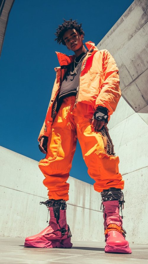 Urban Orange Outfit - Ghetto Wallpapers Wallpaper