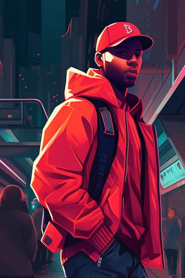 Urban Red Hoodie - Related Dark Wallpapers wallpaper