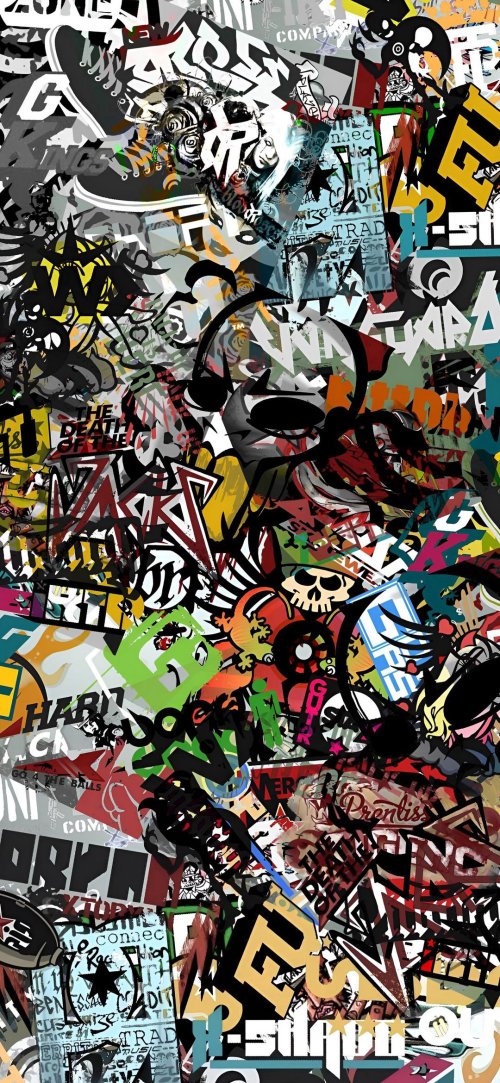 Urban Sticker Bomb Wallpaper - Related Anime Wallpapers wallpaper