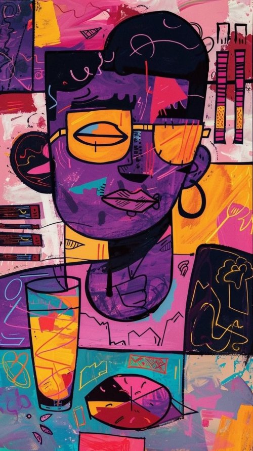 Vibrant Abstract Portrait - Related Ghetto Wallpapers wallpaper