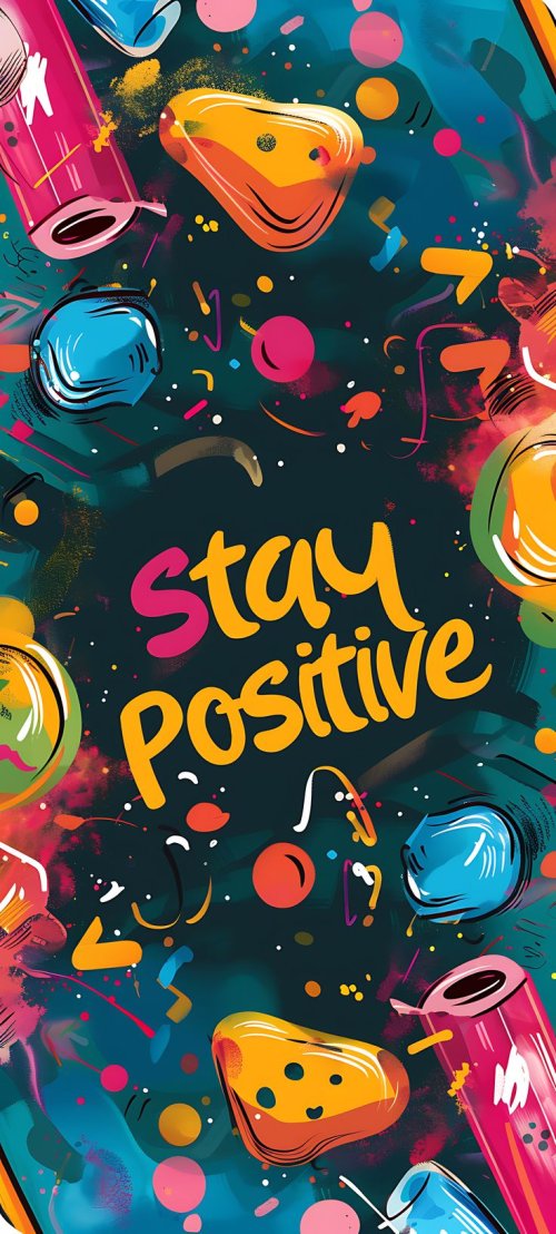 Vibrant Abstract Positivity