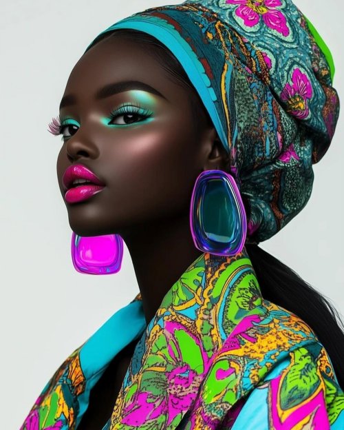 Vibrant Fashion Portrait