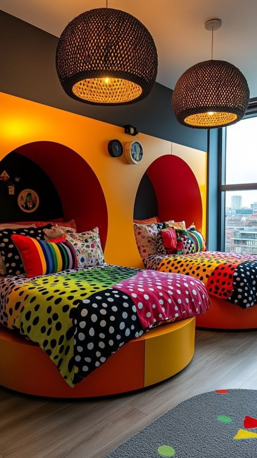 Vibrant Polka Dot Beds - Related Ghetto Wallpapers wallpaper
