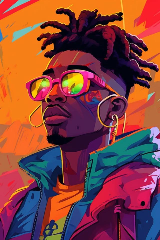 Vibrant Portrait Illustration - Related StockWalls wallpaper
