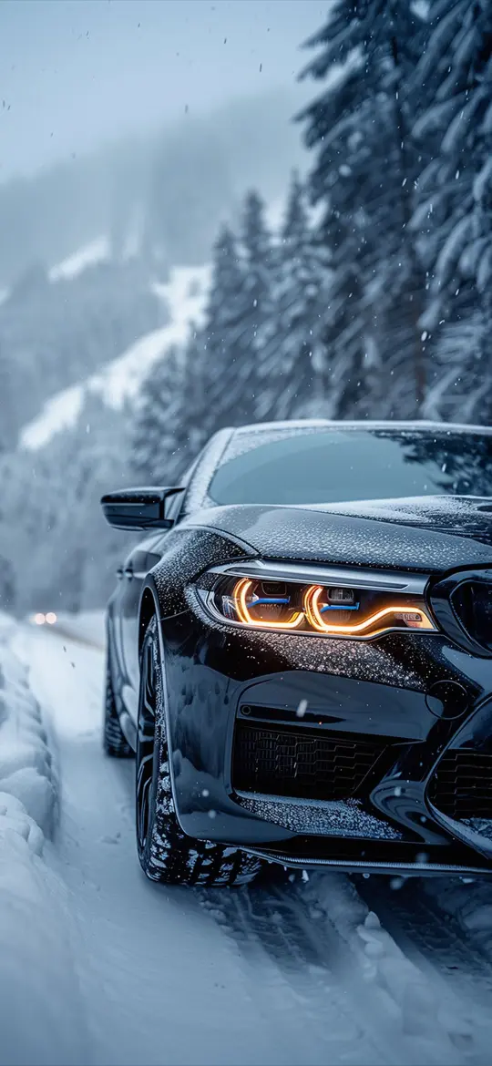 Winter BMW Drive - Related 4K Wallpapers wallpaper