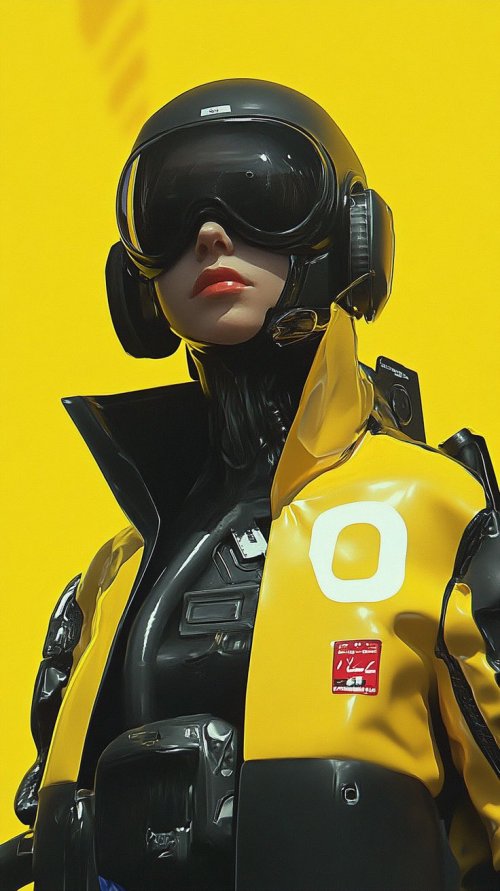 Yellow Cyberpunk Pilot - Related Dope Wallpapers wallpaper