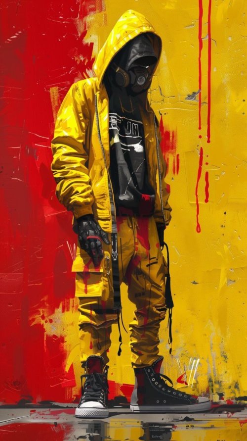 Yellow Hazmat Streetwear - Related 4K Wallpapers wallpaper