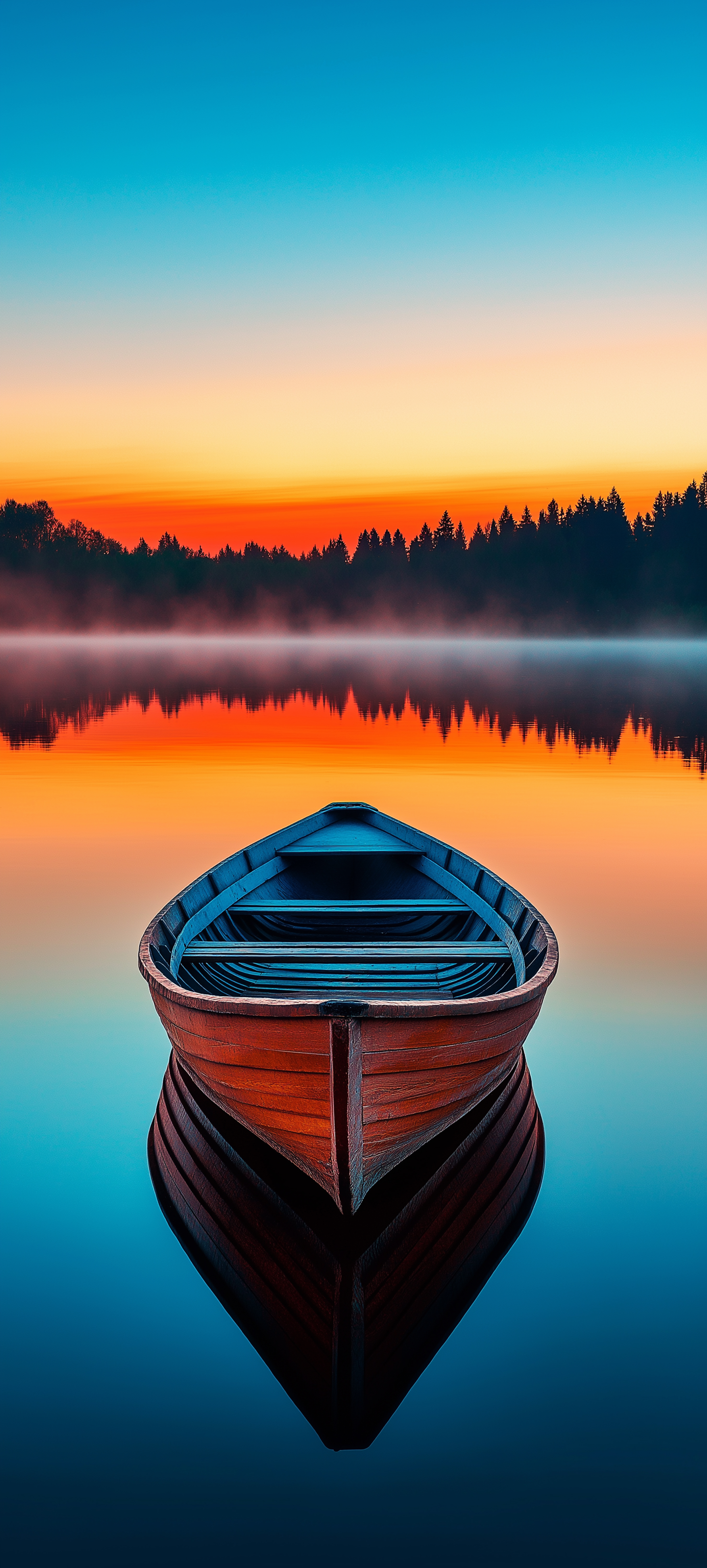 Serene Sunset Boat Reflection - boat wallpaper for StockWalls