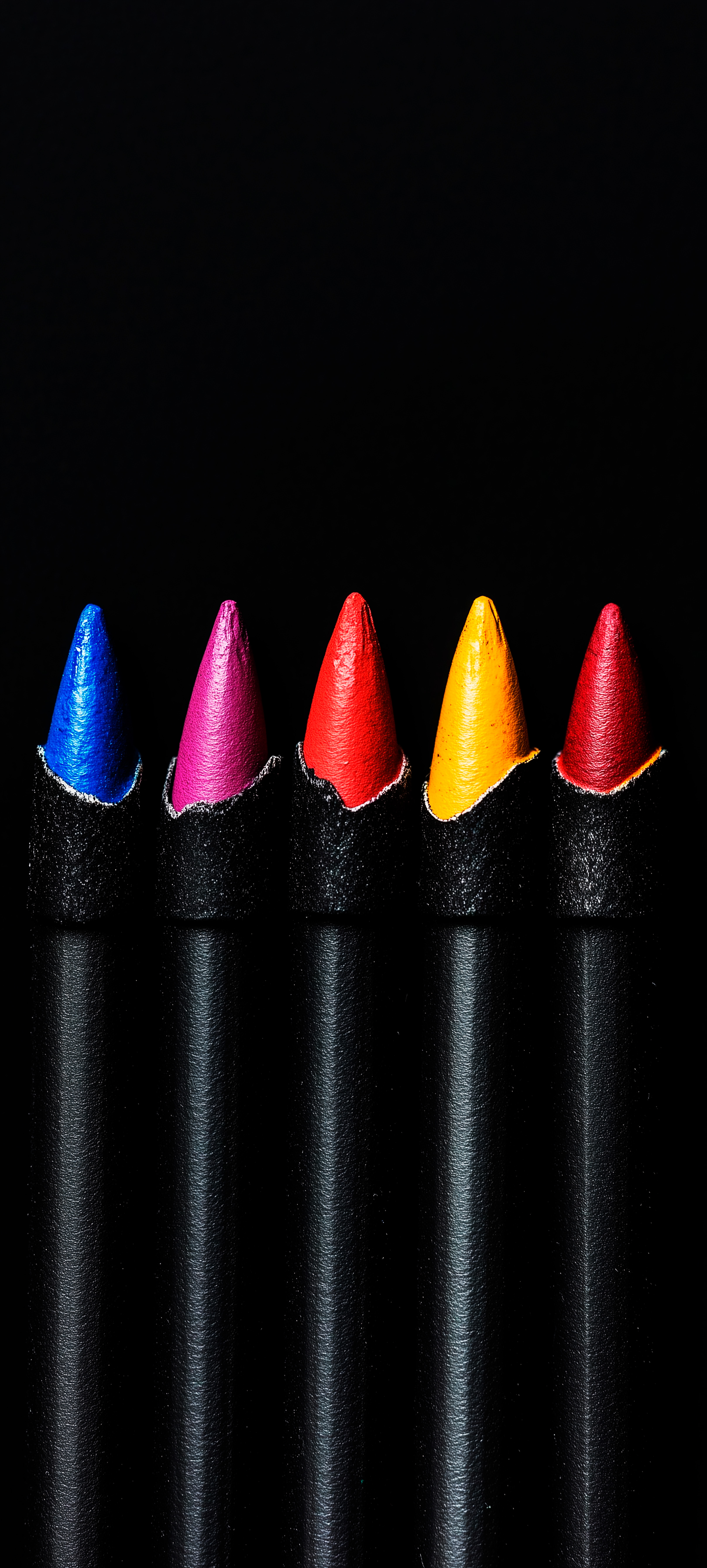 Colorful Vibrant Pencil Tips - minimal wallpaper for StockWalls