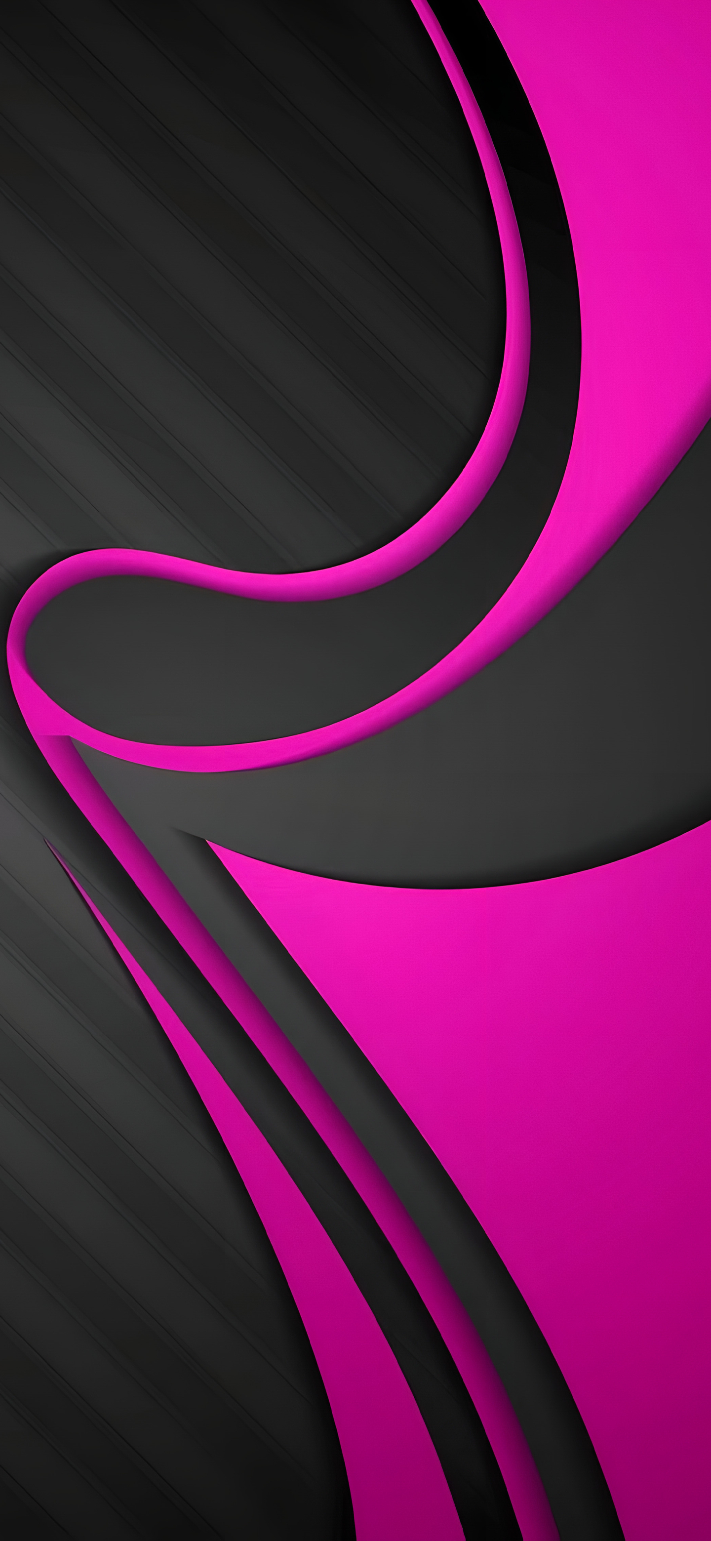Pink and Black Curves - abstract wallpaper for StockWalls