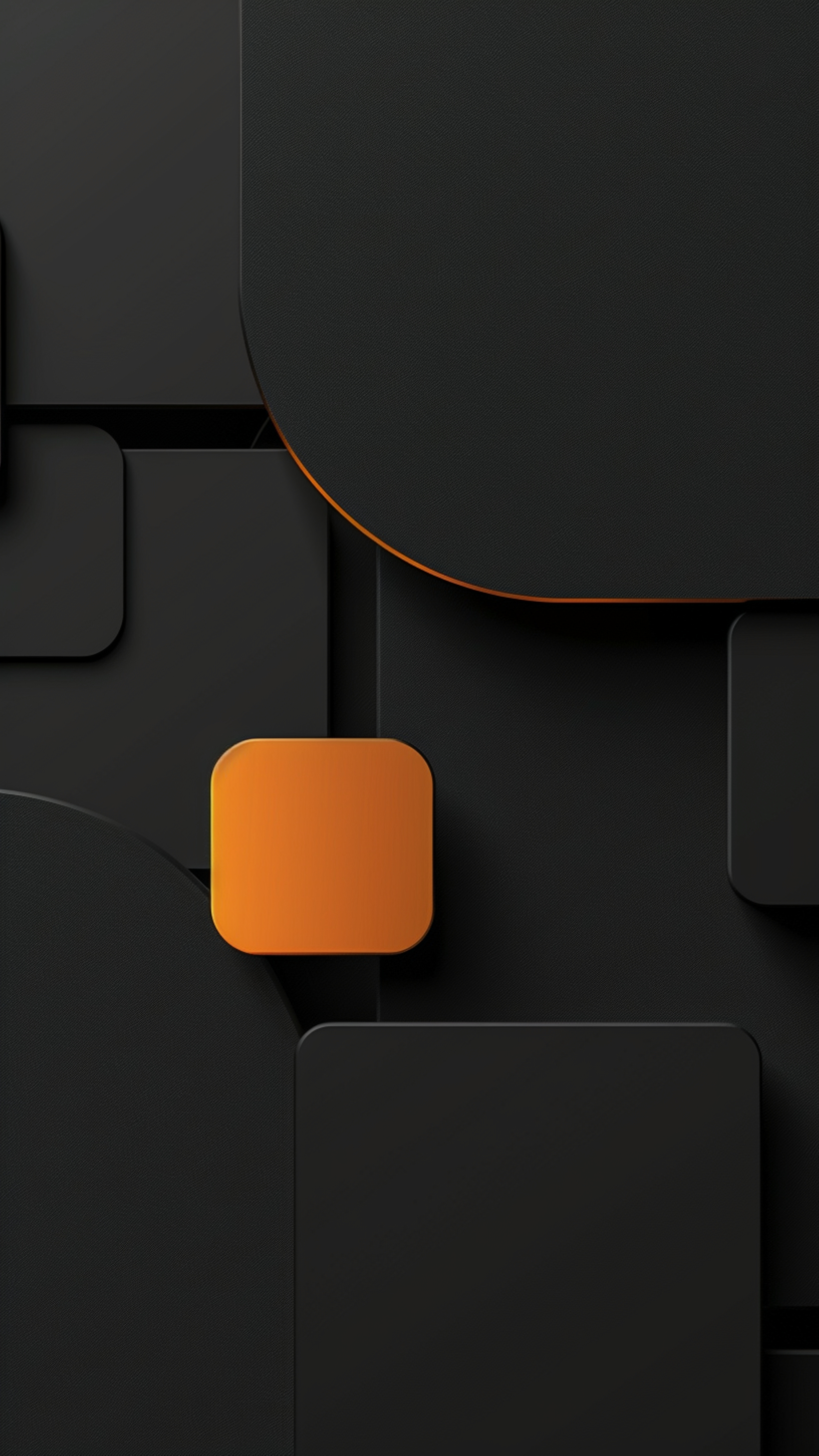 Modern Orange Geometric Blocks - minimal wallpaper for StockWalls