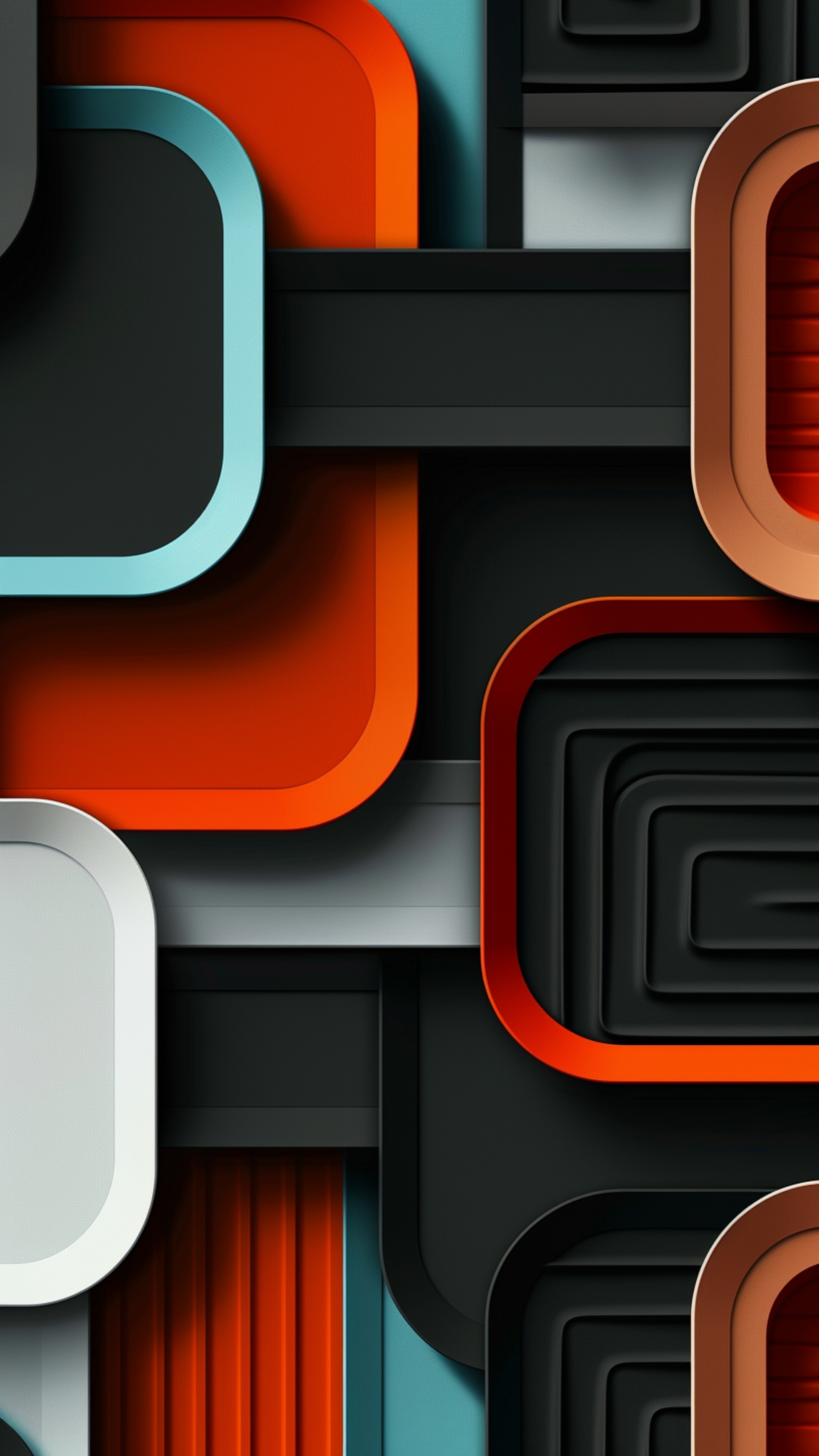 Modern Geometric Layered Shapes - geometric wallpaper for StockWalls