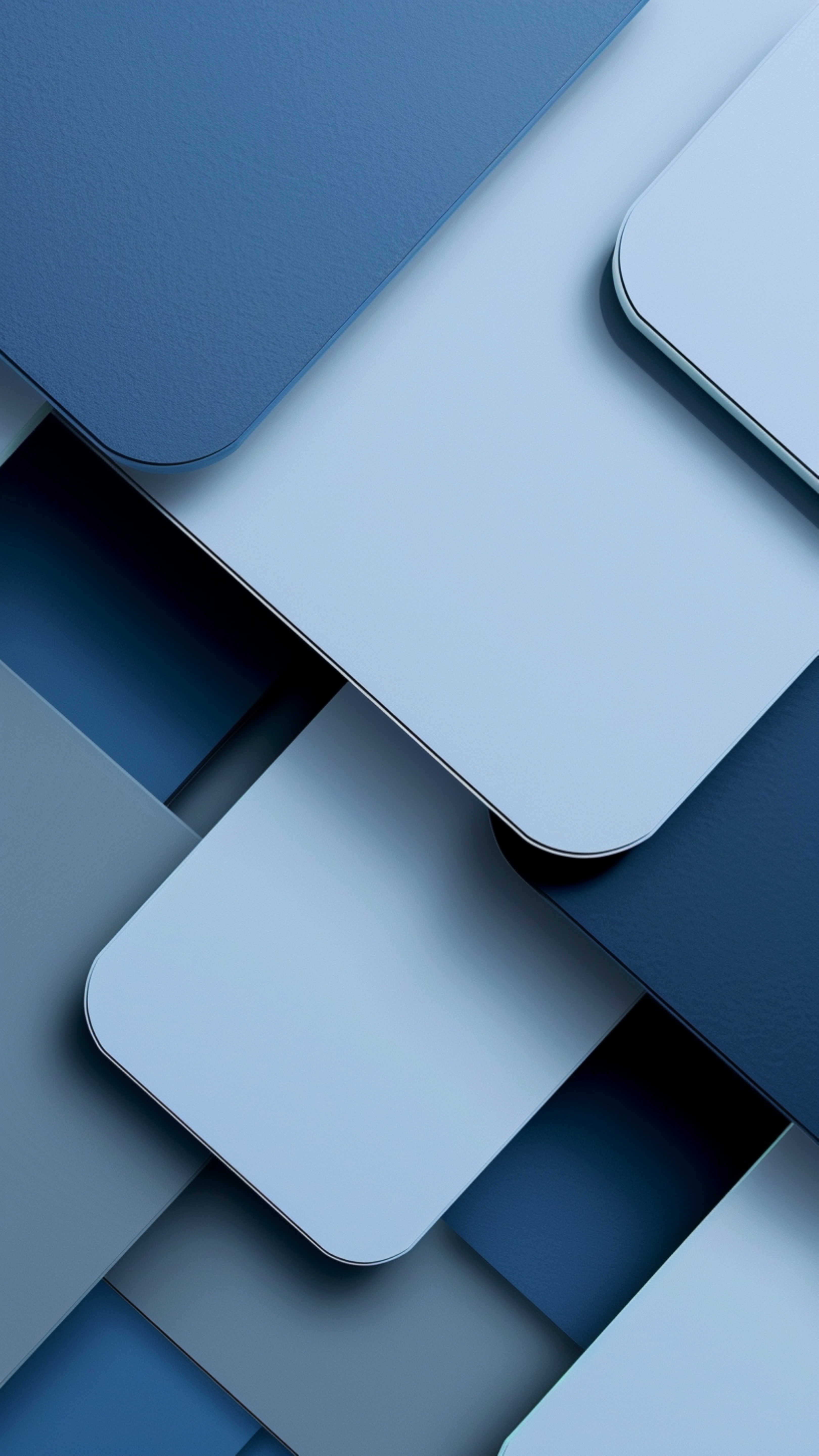 Minimalist Blue Geometric Layers - minimal wallpaper for StockWalls