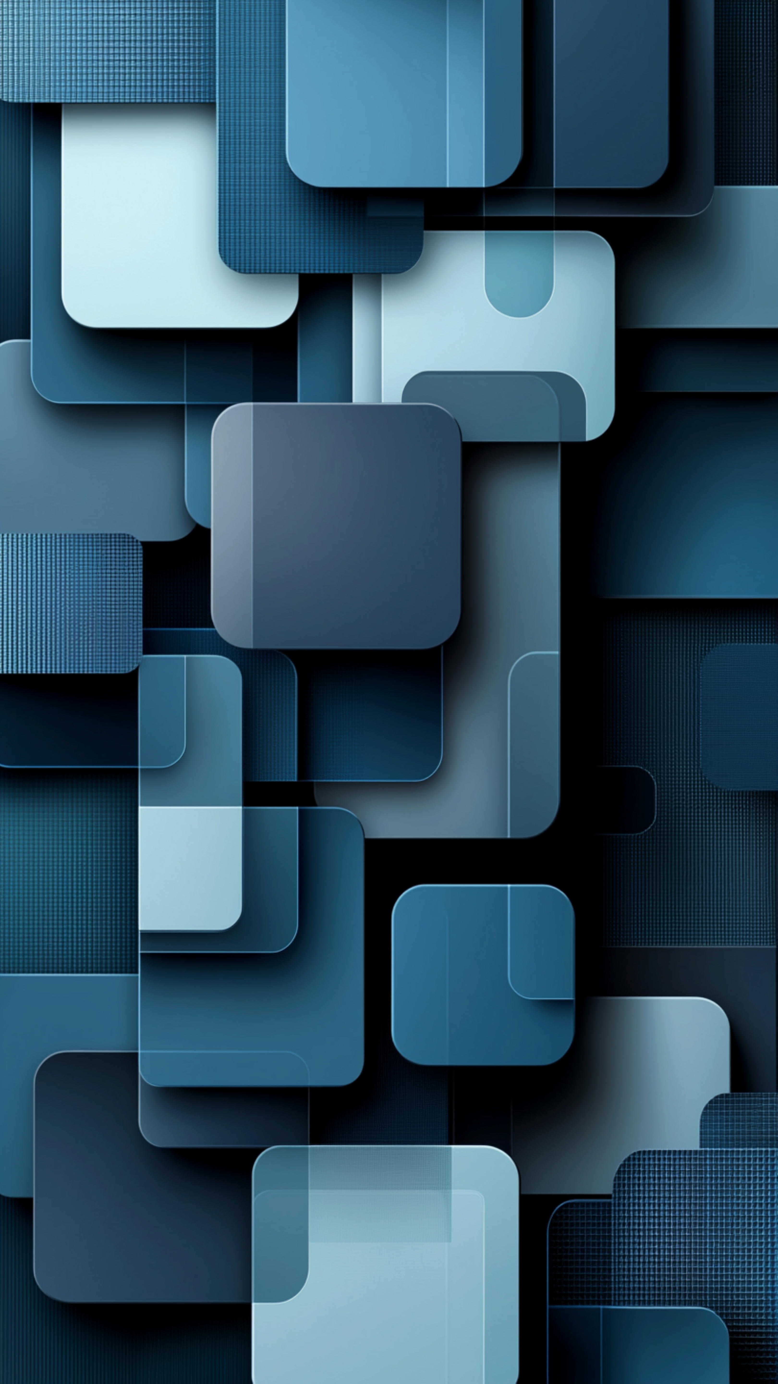 Blue Layered Abstract Squares - abstract wallpaper for StockWalls