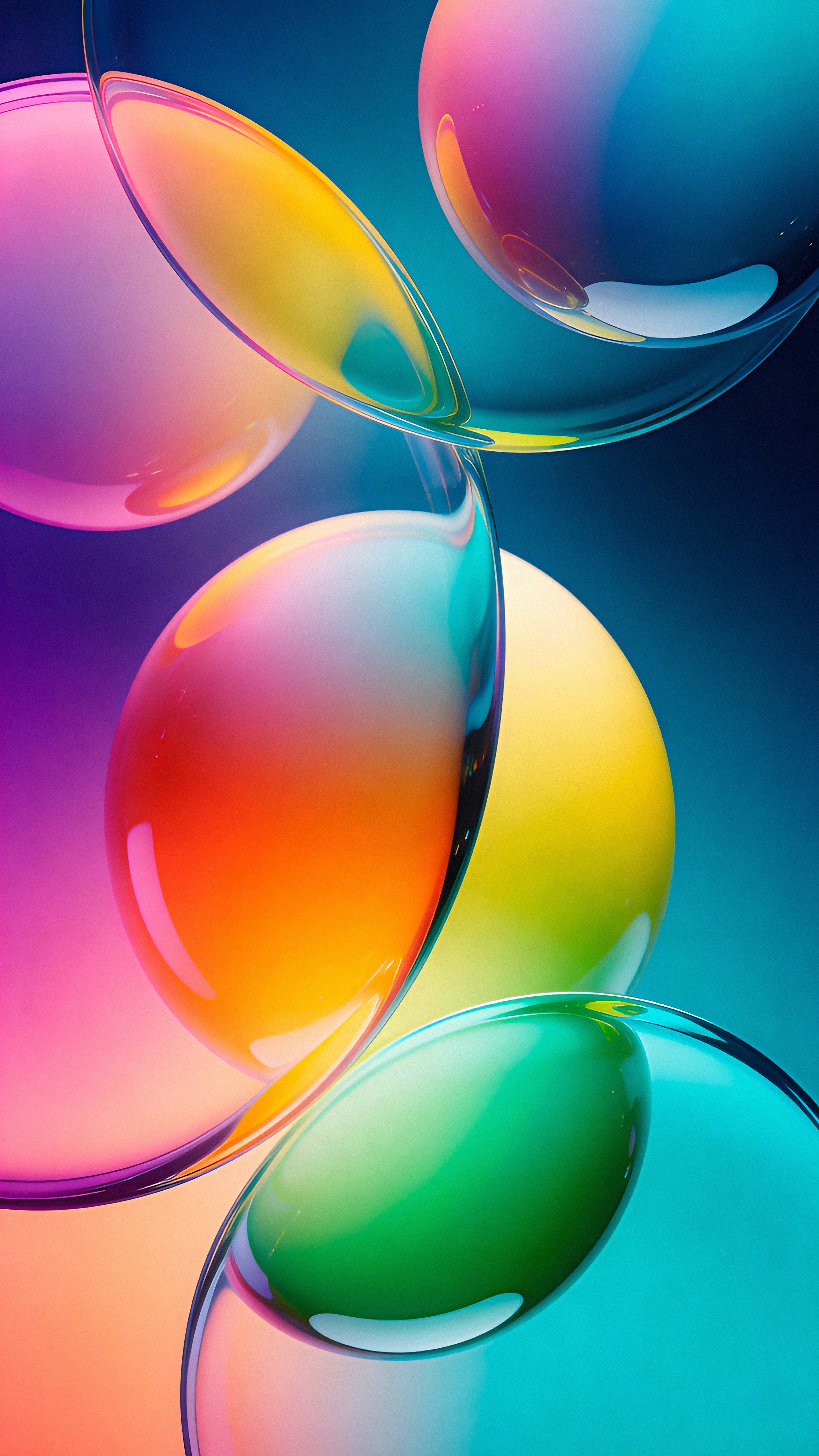 Colorful Abstract Glass Spheres - abstract wallpaper for StockWalls