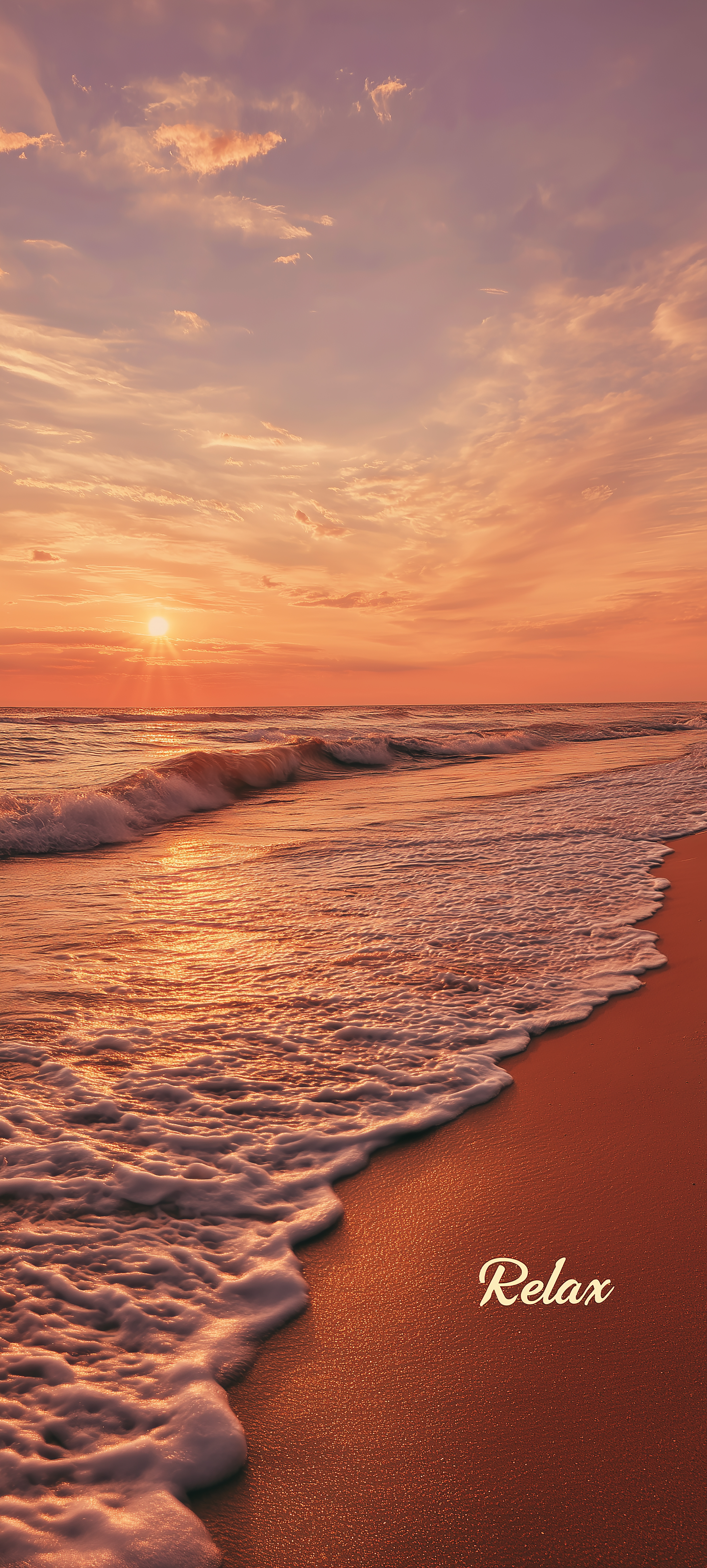 Relaxing Golden Beach Sunset - beach wallpaper for StockWalls