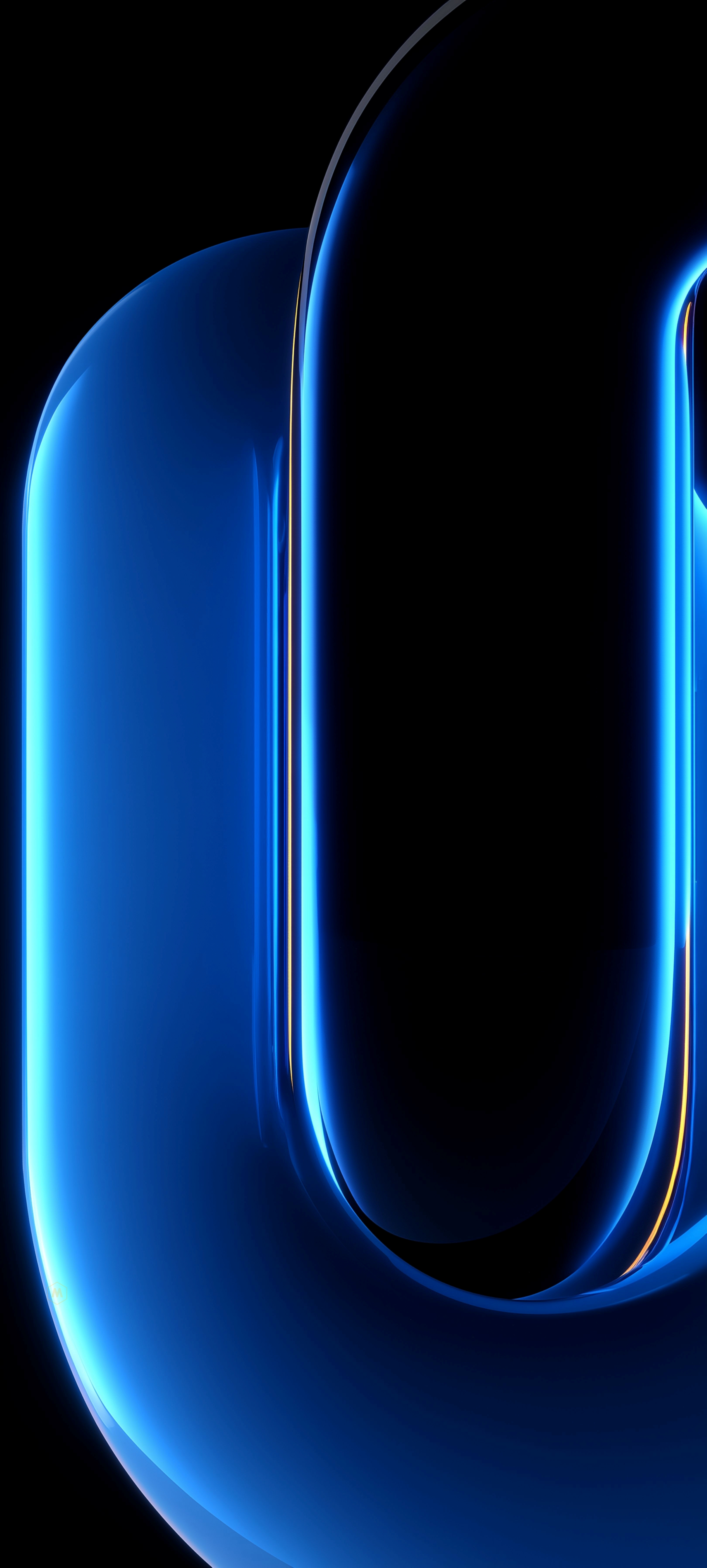 Glowing Blue Abstract Curves - abstract wallpaper for StockWalls