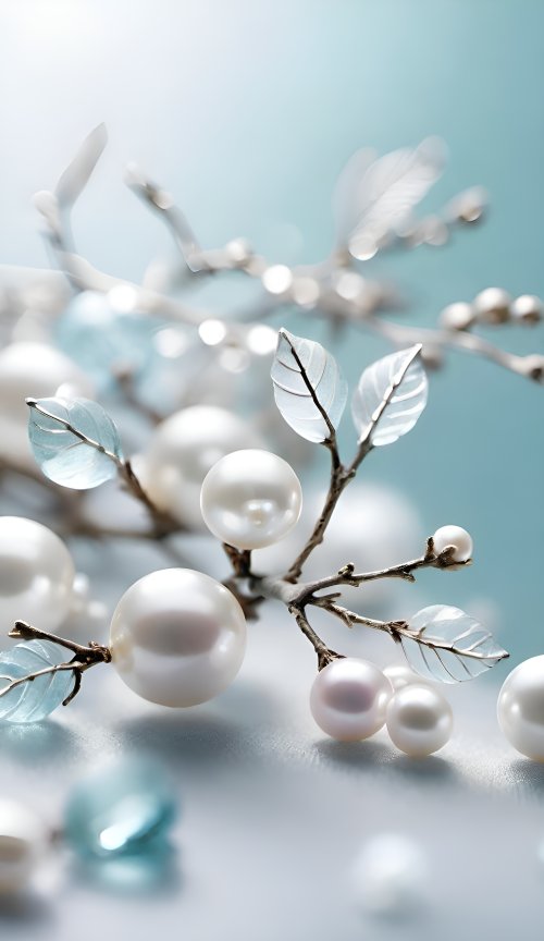 Elegant Pearl Branch Art - Related StockWalls wallpaper