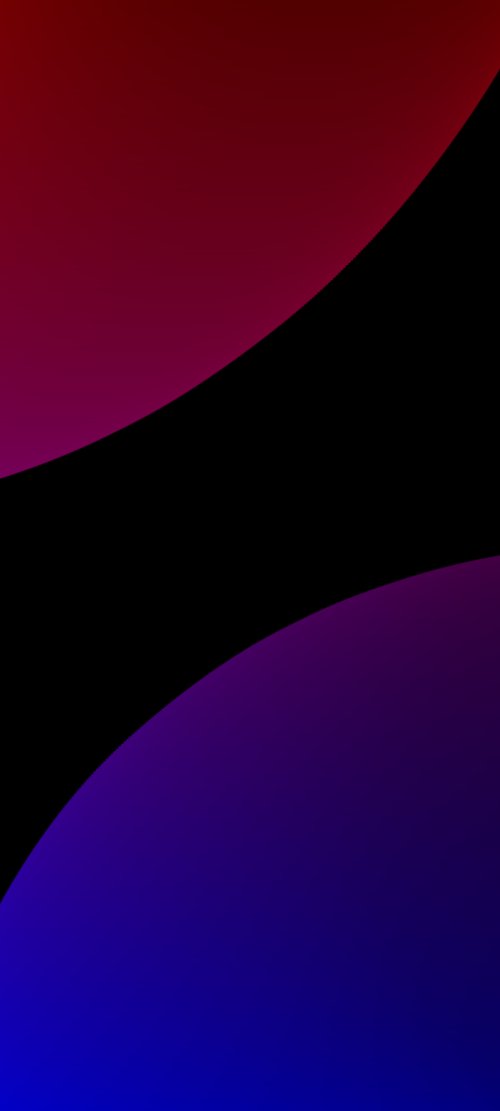 Abstract Red Blue Curves
