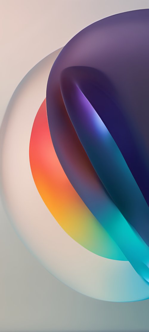 Abstract Colorful Curved Shapes - abstract Wallpaper
