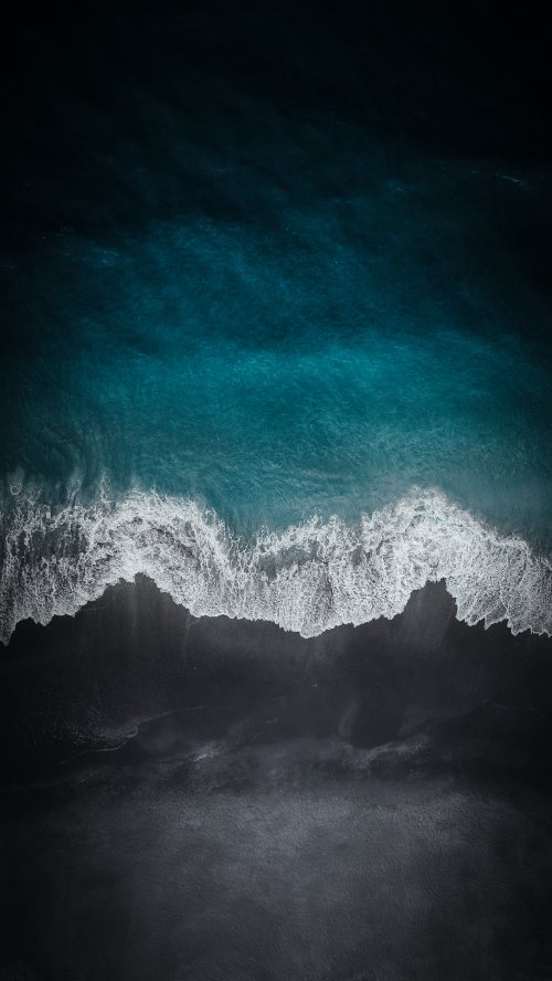 Dark Ocean Shoreline Aerial - Related Ghetto Wallpapers wallpaper