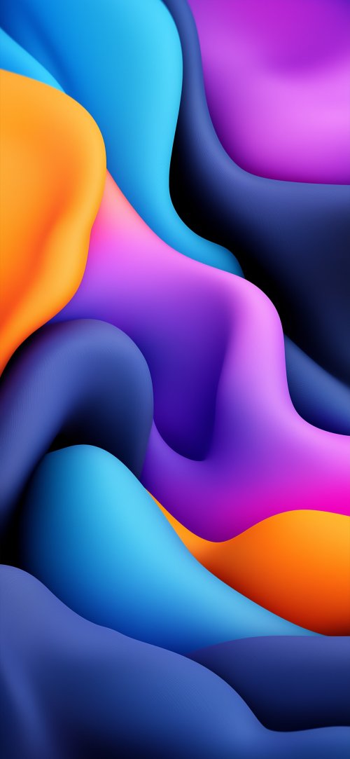 Vibrant Fluid Abstract Waves - abstract Wallpaper