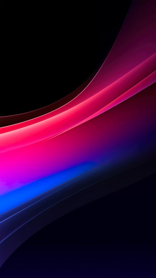 Vibrant Neon Wave Abstract