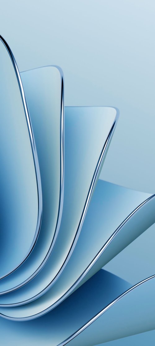 Smooth Blue Abstract Curves