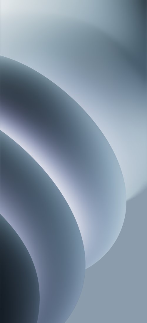 Soft Blue Abstract Curves