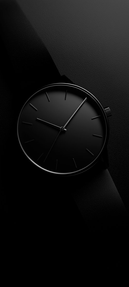 Minimalist Black Analog Watch - Related Ghetto Wallpapers wallpaper
