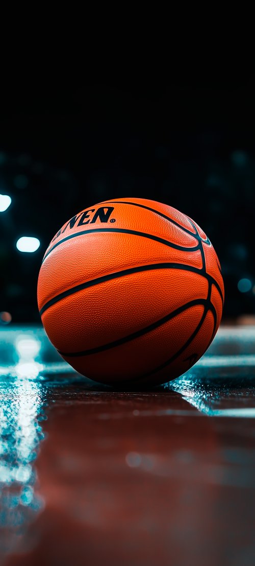 Orange Basketball Court Glow