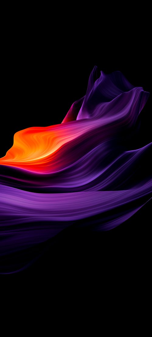 Abstract Purple Orange Flow