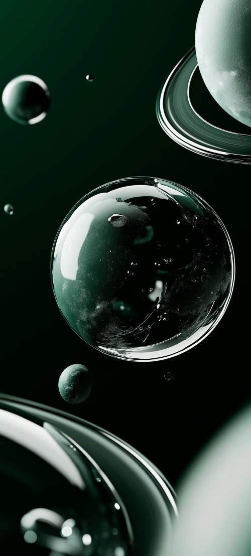 Dark Green Space Spheres - Related Ghetto Wallpapers wallpaper